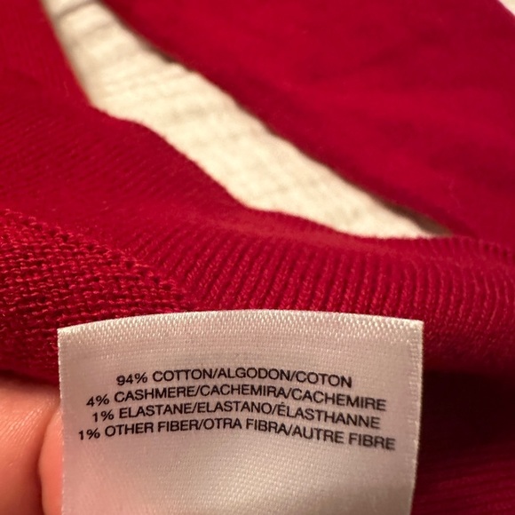 Anne Klein Shirred Shoulder Pullover Cashmere Blend Sweater - Size M - Picture 8 of 11